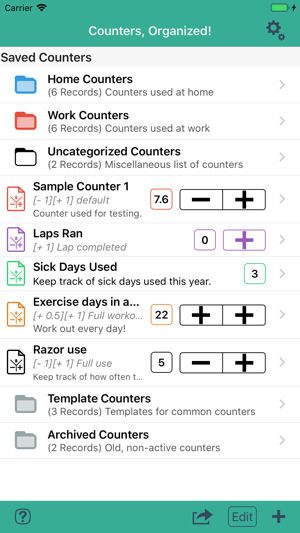 Counters, Organized!