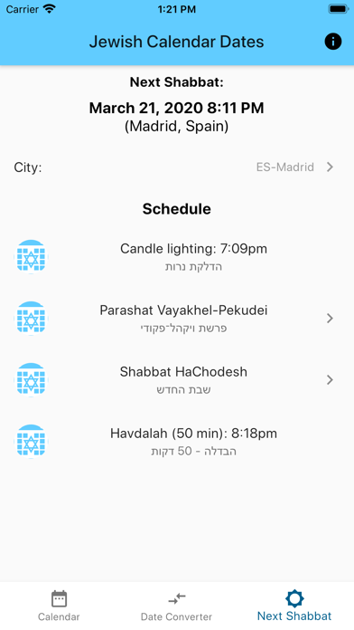 Jewish Calendar Dates screenshot 4