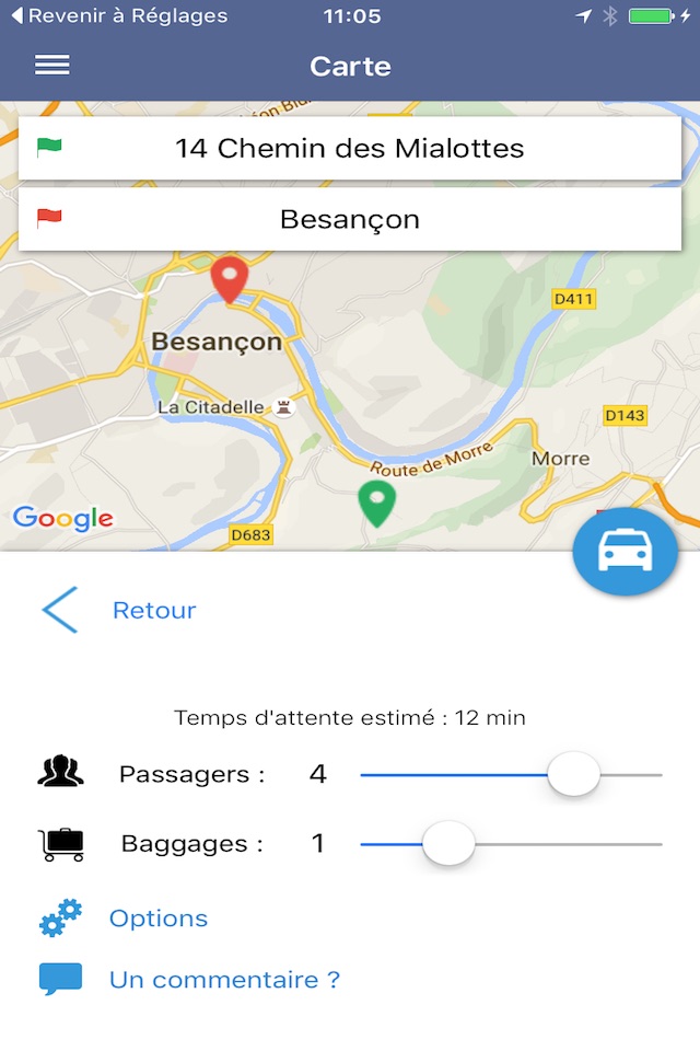 Taxi Besancon screenshot 3