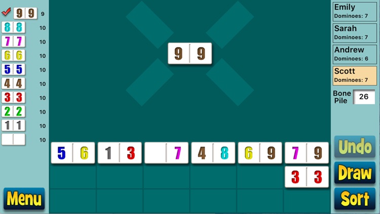 Chickenfoot Dominoes