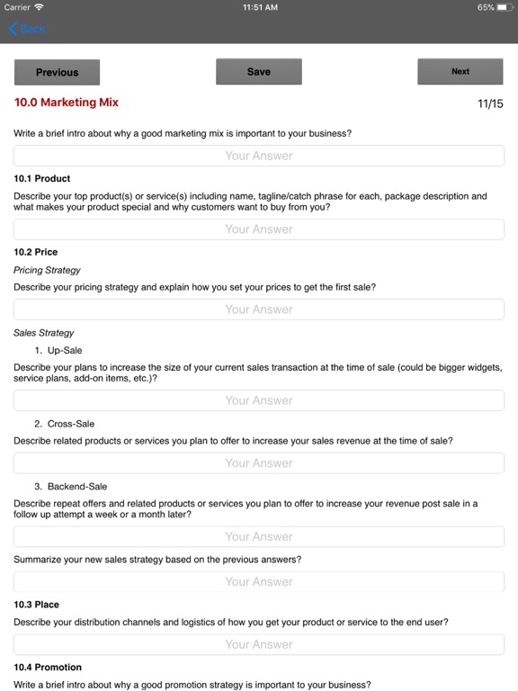 Screenshot #6 pour Marketing Plan Strategies