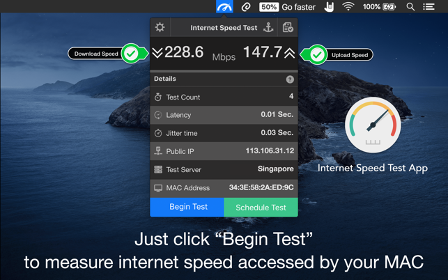 ‎Speedio: Internet Speed Test Screenshot
