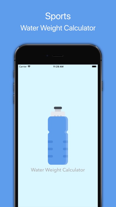 Sports - WaterWeightCalculator image #1