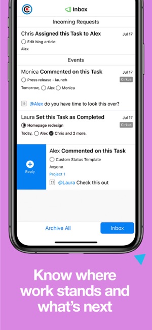 Cirkus: Team Task Management(圖3)-速報App