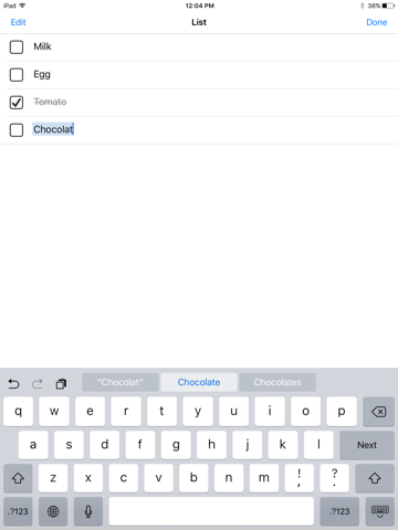 ToDo List - 1 task list - náhled
