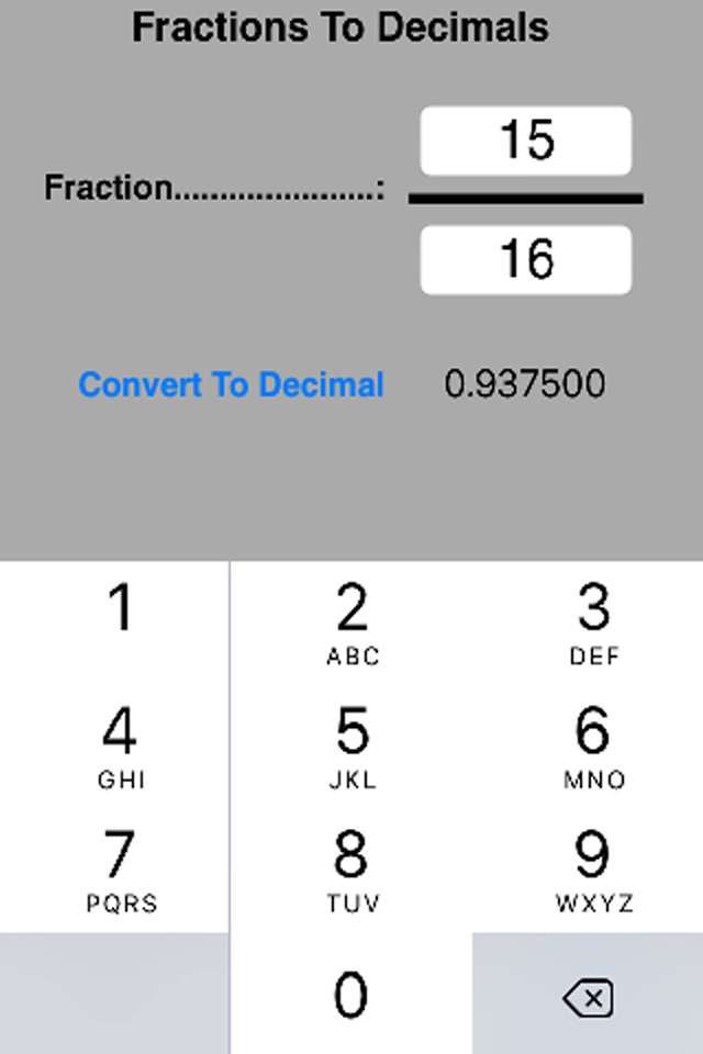 Decimal To Fraction Plus screenshot 3