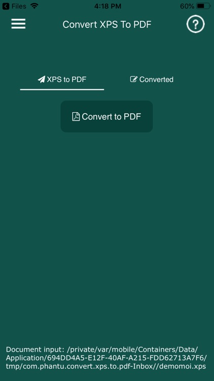 Convert XPS to PDF