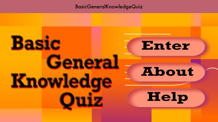 BasicGeneralKnowledgeQuiz