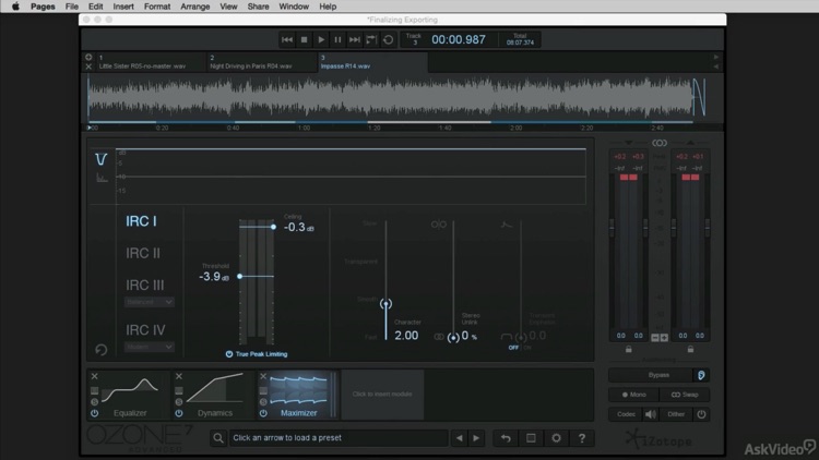 Mastering Toolbox for Ozone 7