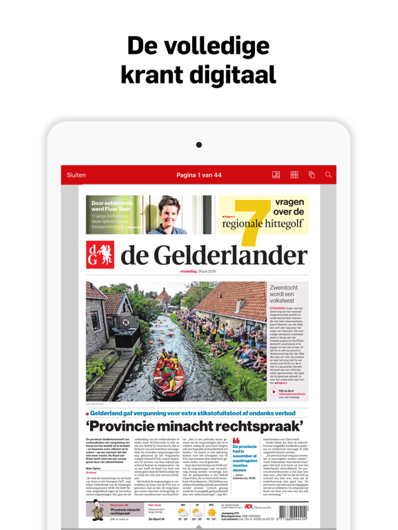 DG - Digitale Krant iPad app afbeelding 1