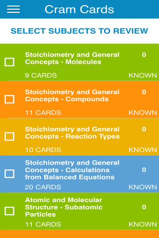 PCAT General Chem Cram Cards - náhled
