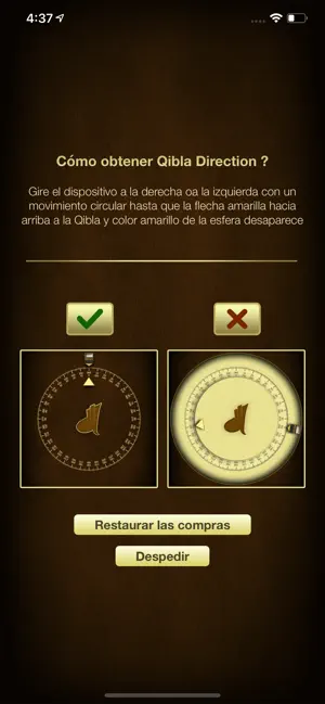 Captura de Pantalla 3 iSalam: Qibla brújula iphone