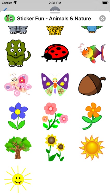 Sticker Fun - Animals & Nature screenshot-3