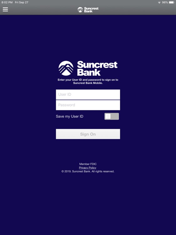 Suncrest Mobile for iPad