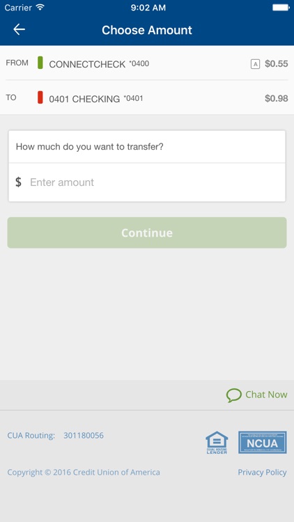 Credit Union of America Mobile