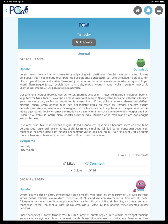 PCa Social Network PLUS