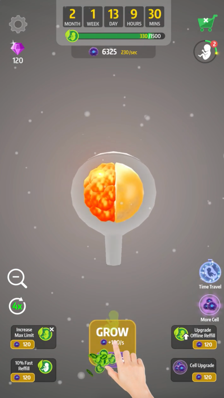 Idle 9 Months iOS Mod IPA screenshot 2 - iOS game interface