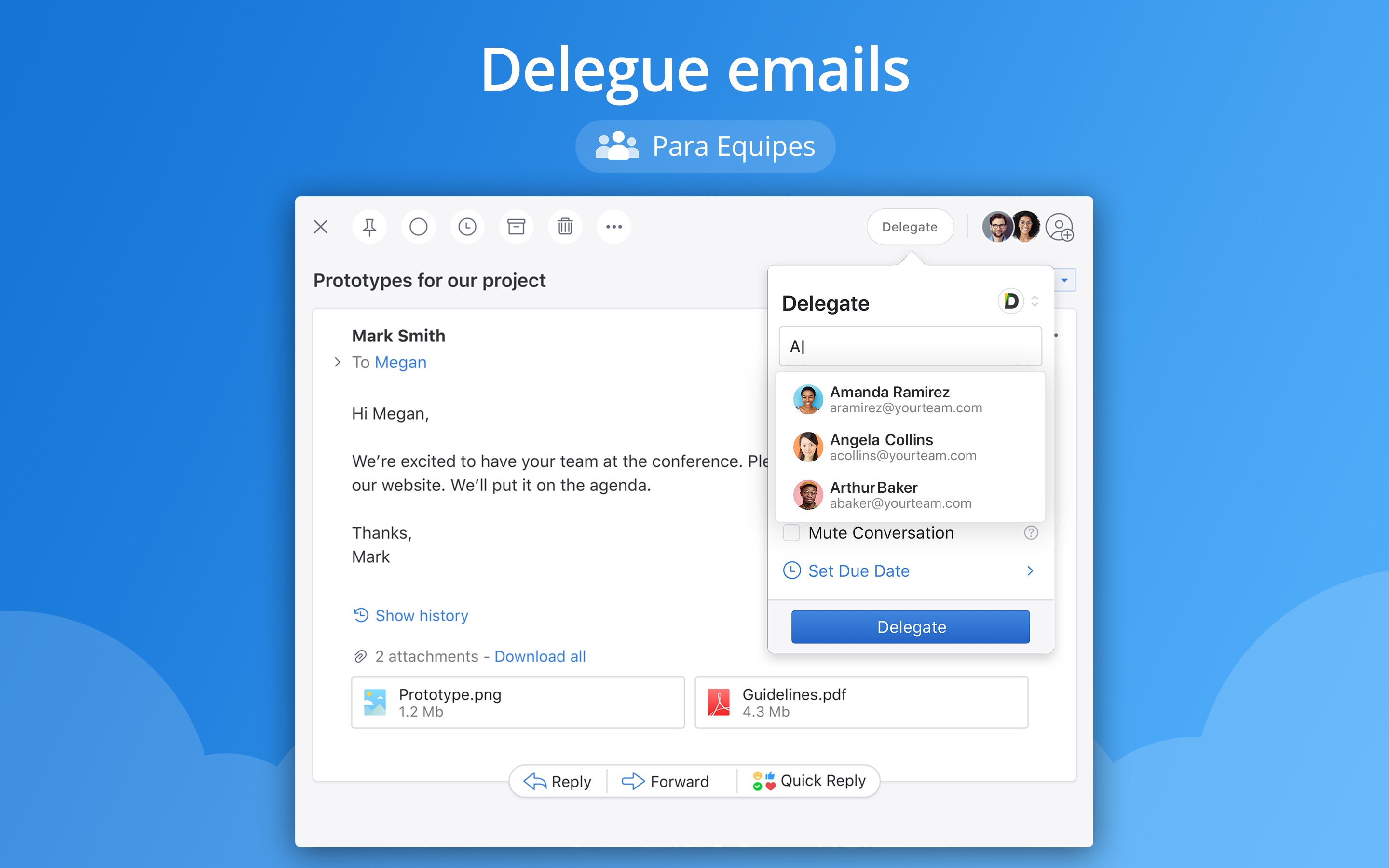 Screenshot do app Spark - Email App da Readdle