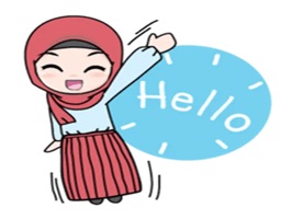 Cute Hijab Stickers Pack