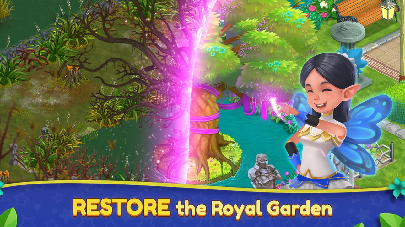 Royal Garden Tales - Match 3! Hack screenshot 1 - iOS game interface