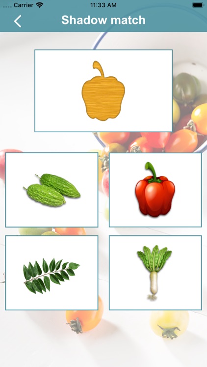 LearnRecognizeVegetables