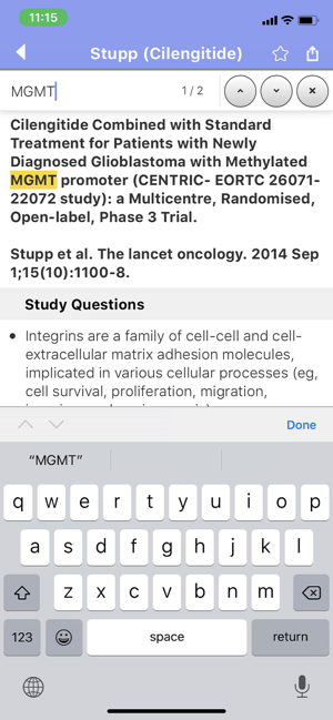 Neuro-Oncology Trials App(圖5)-速報App