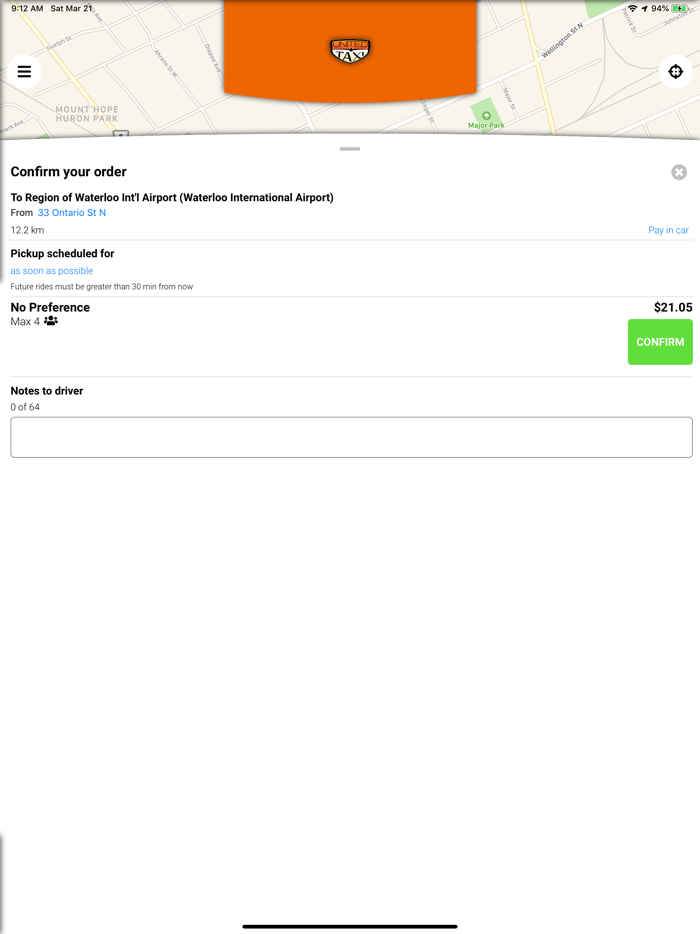 United Taxi Kitchener