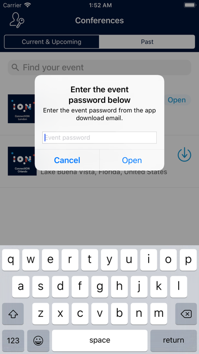 How to cancel & delete ION Client Conferences from iphone & ipad 2