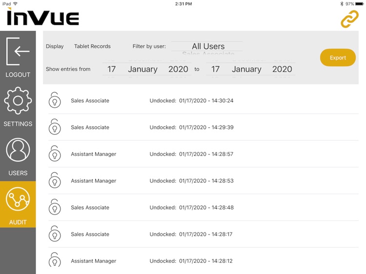 InVue NE360 Undock App screenshot-3