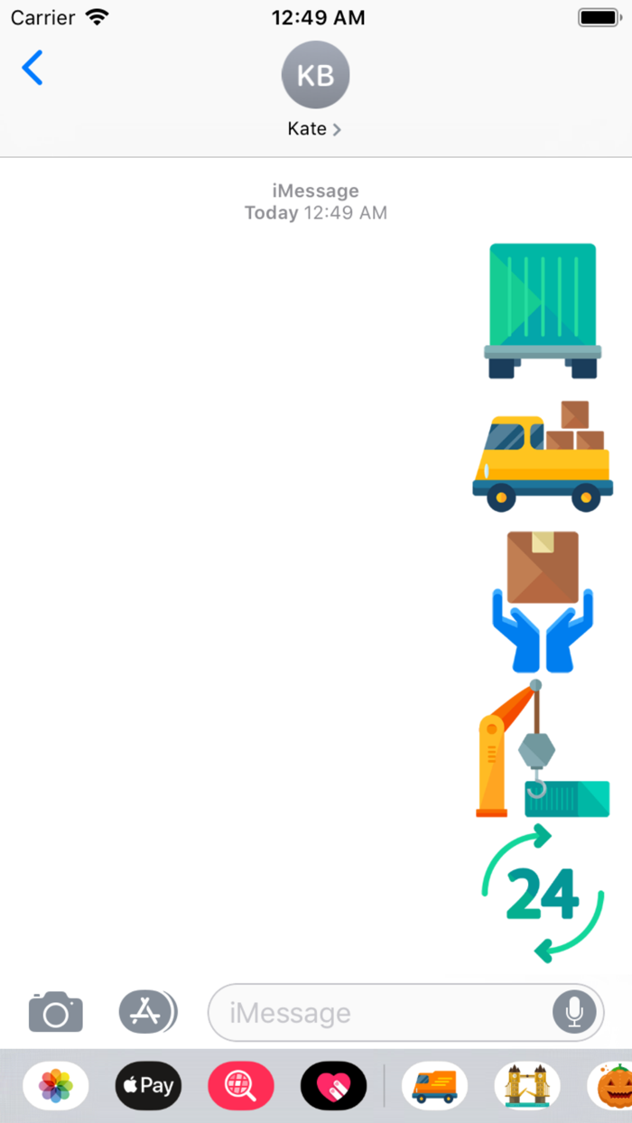 Logistic Delivery Stickers