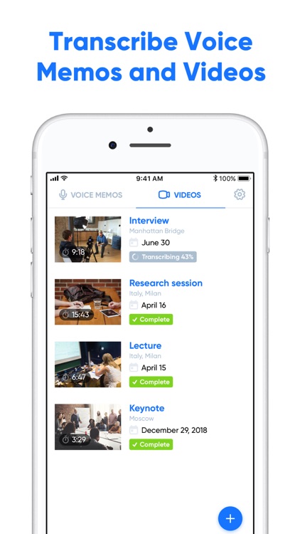 Transcribe - Speech to Text