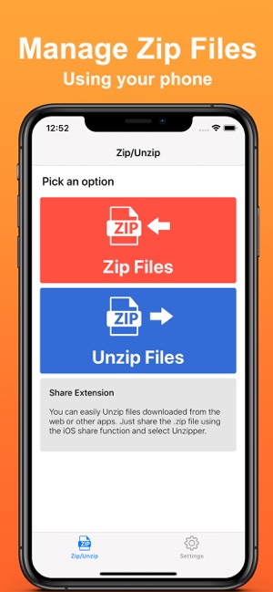 Unzipper: Zip and Unzip files(圖1)-速報App