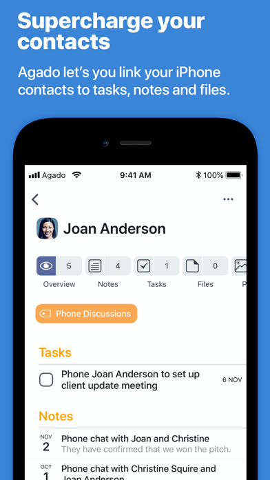 Agado: Contacts, Notes & Tasks screenshot 2
