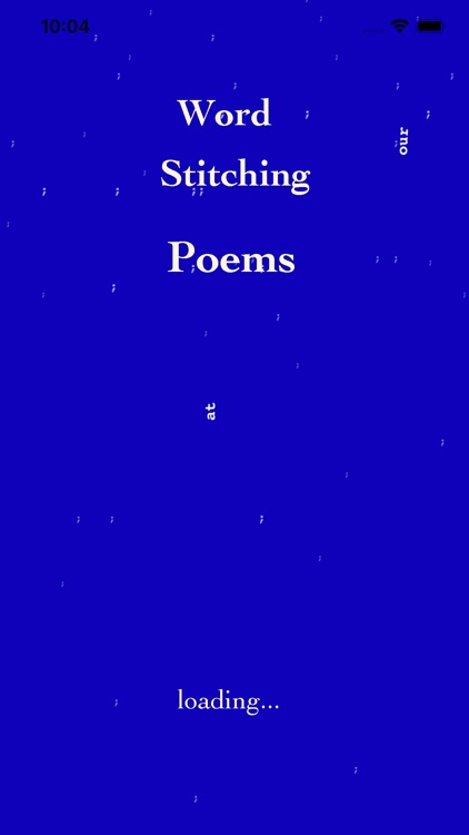 Word Stitching Poems