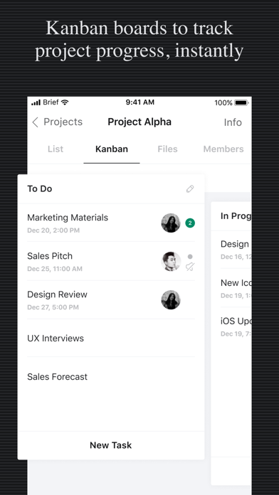 BriefX: Chats, Tasks, Projects screenshot 2