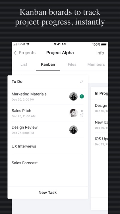 BriefX: Chats, Tasks, Projects