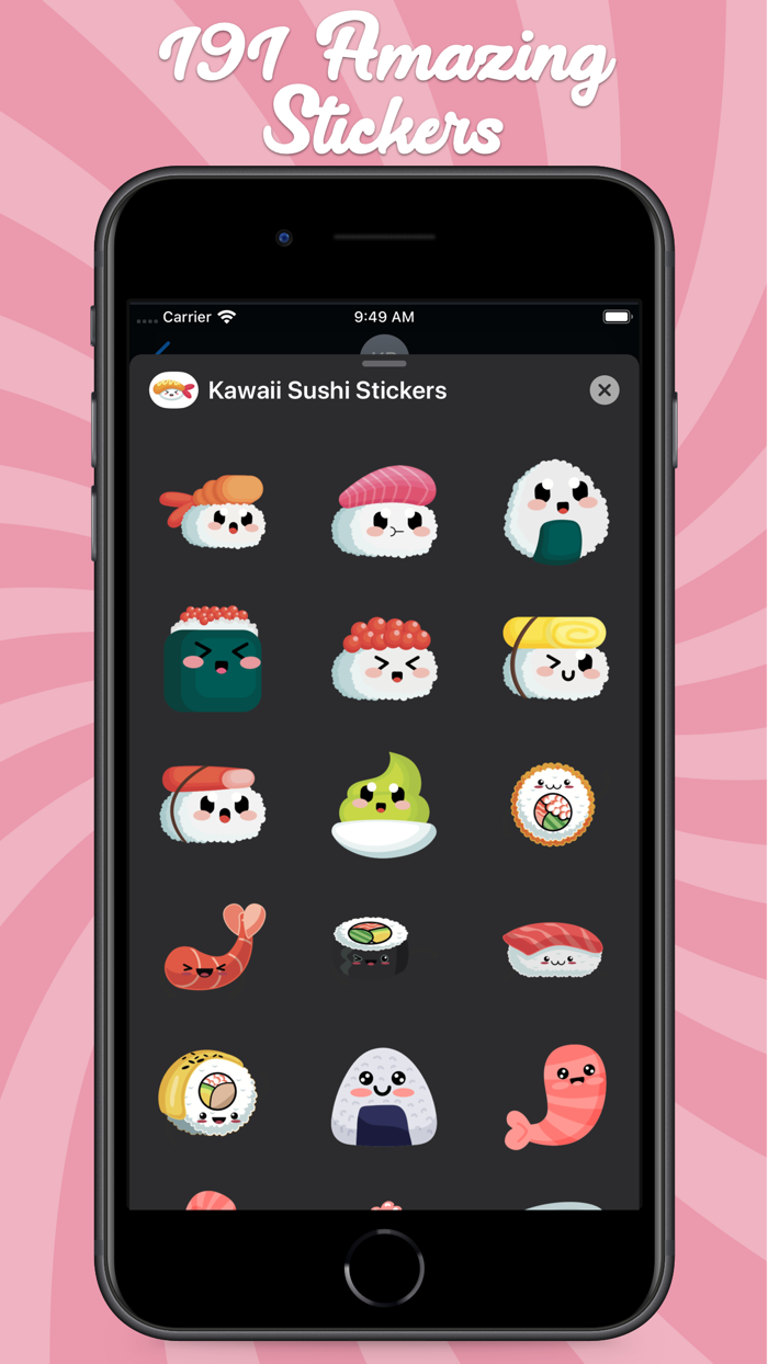 Kawaii Sushi Stickers