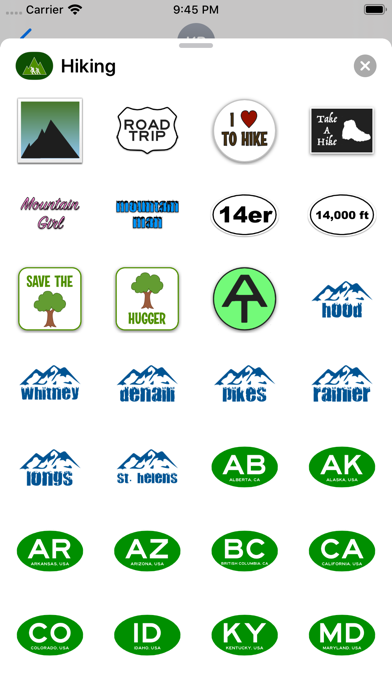 Hiking Emoji Stickers screenshot 3