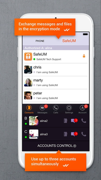 SafeUM - secure messenger screenshot-1