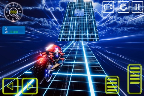 Neon Bike Impossible Stunts 3D screenshot 2