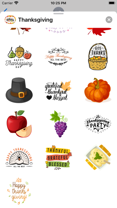 Thanksgiving Stickers · Pack screenshot 3