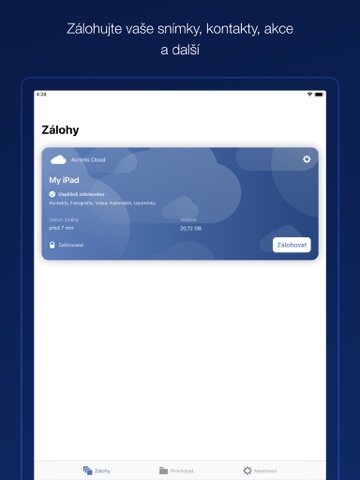 Acronis Cyber Backup - náhled