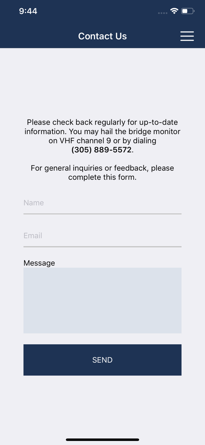 New River Bridge Schedule
