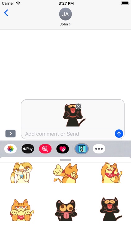 Cute happy cat expression