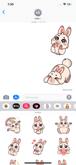 Fluffy Bunny Sticker Pack(圖3)-速報App