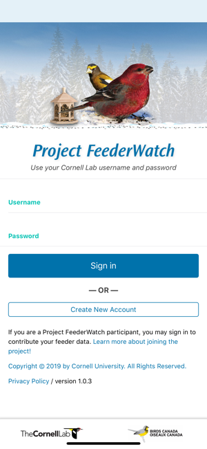 Project Feederwatch On The App Store