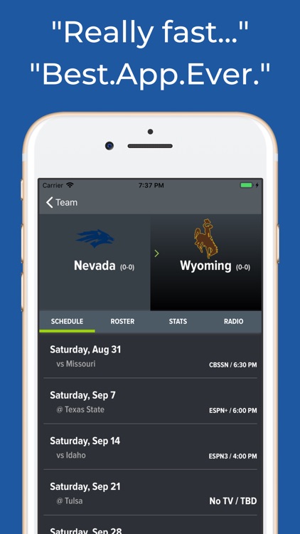 Nevada Football Schedules screenshot-8