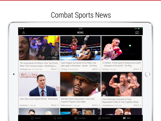 iPad Image of FITE - Boxing, Wrestling, MMA