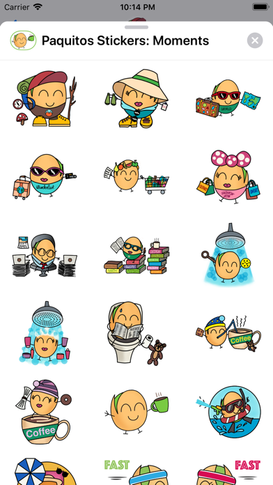 Paquitos Stickers: Moments