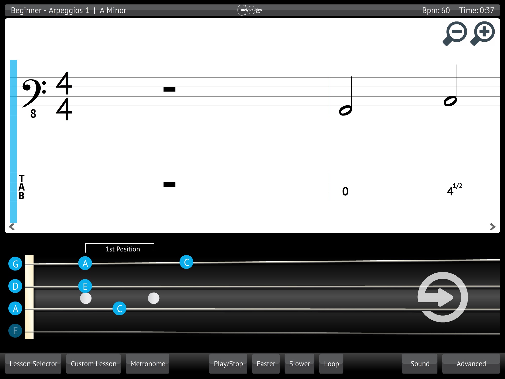 Double Bass Lessons & Learn screenshot 2